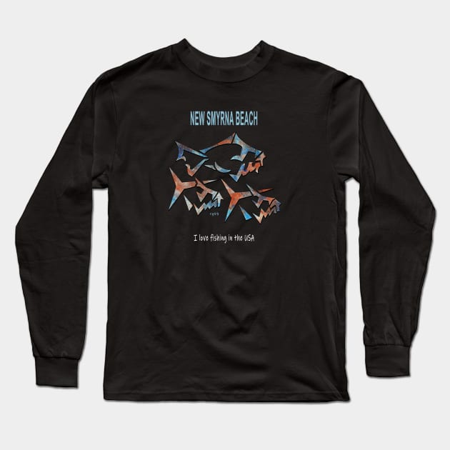 New Smyrna Beach Florida Long Sleeve T-Shirt by The Witness